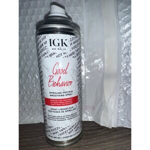IGK Good Behavior Spirulina Protein Smoothing Spray Heat Protectant hair care